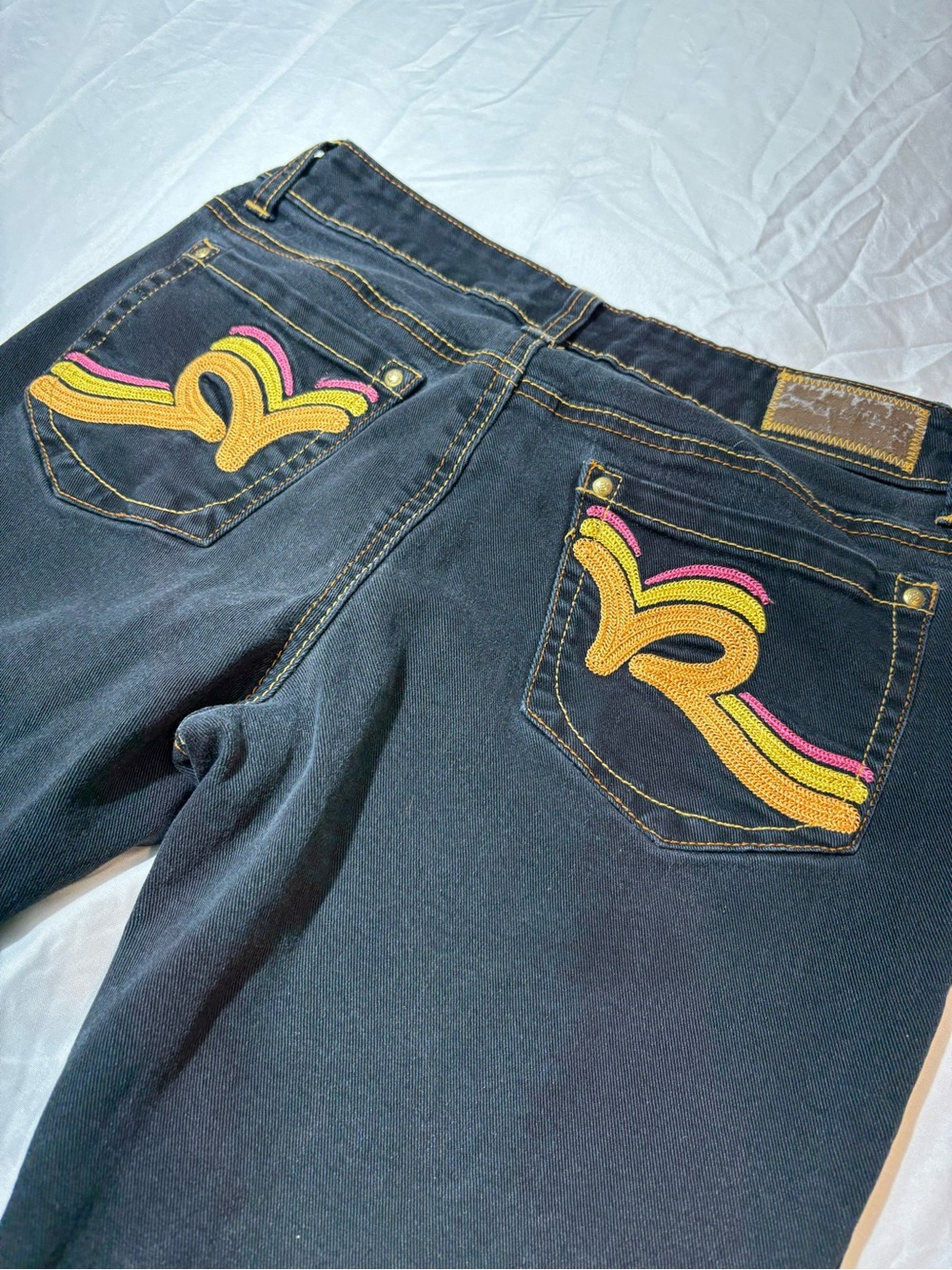 Vintage Rocawear Embroidered Jeans Triple R 30x29 Y2K